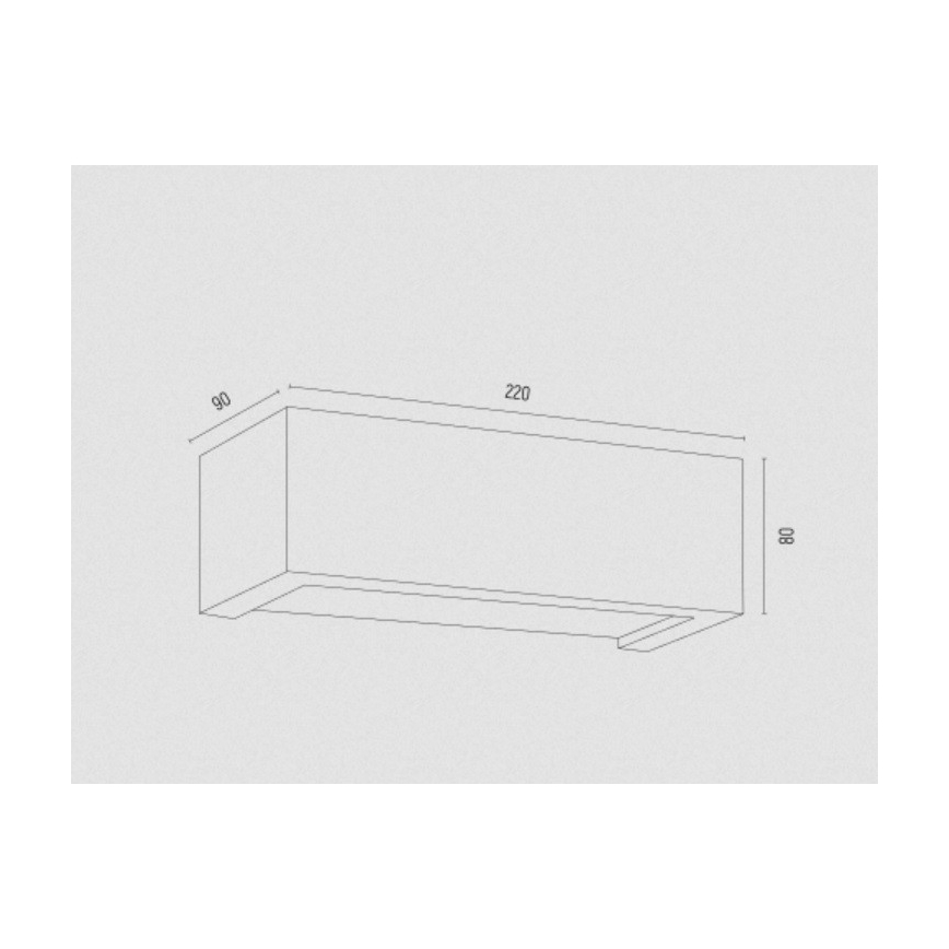 Argon 8251 - Zidna svjetiljka CASERTA 1xE27/15W/230V 22 cm