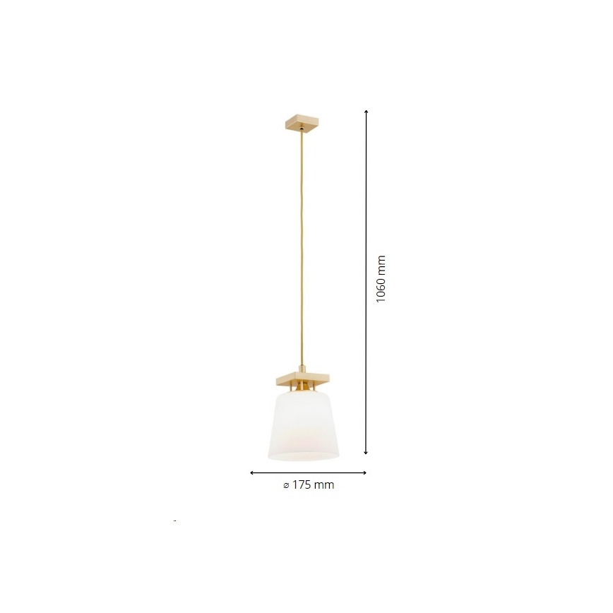 Argon 8261 - Luster na sajli ARDEN 1xE27/15W/230V zlatna