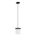 Argon 8276 - Luster na sajli CANOA 1xE27/15W/230V crna