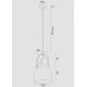 Argon 8280 - Luster na sajli LOGAN 1xE27/15W/230V pr. 20 cm bijela