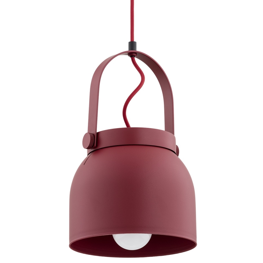 Argon 8282 - Luster na sajli LOGAN 1xE27/15W/230V pr. 20 cm crvena