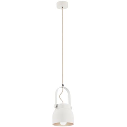 Argon 8290 - Luster na sajli LOGAN 1xE27/15W/230V pr. 14 cm bijela