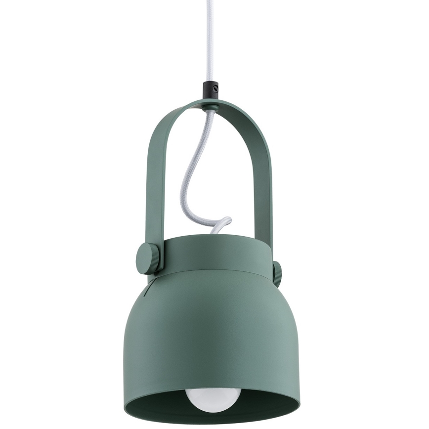 Argon 8293 - Luster na sajli LOGAN 1xE27/15W/230V pr. 14 cm zelena