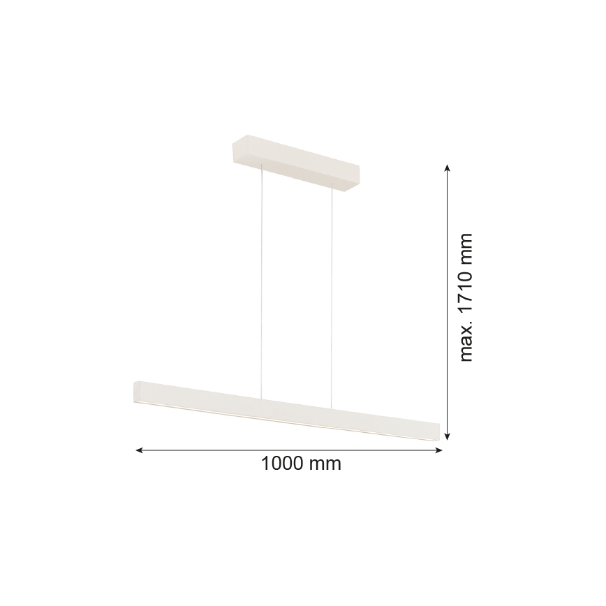 Argon 8302 - LED Luster na sajli BALANS LED/35W/230V 3000K krem