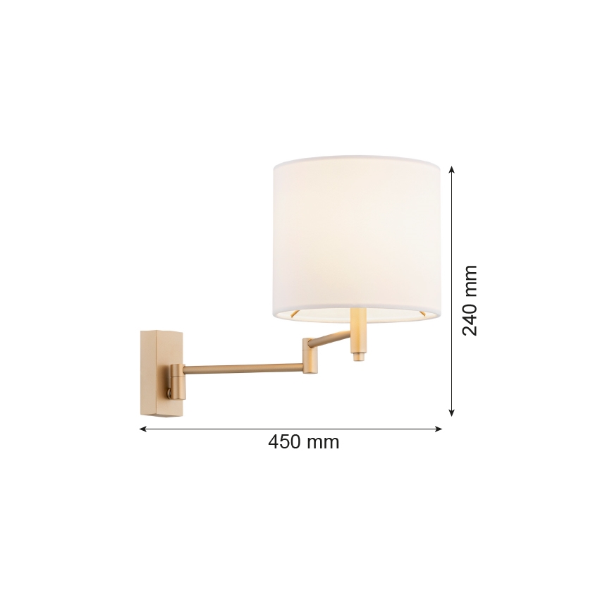 Argon 8314 - Zidna lampa DOLCE 1xE27/15W/230V