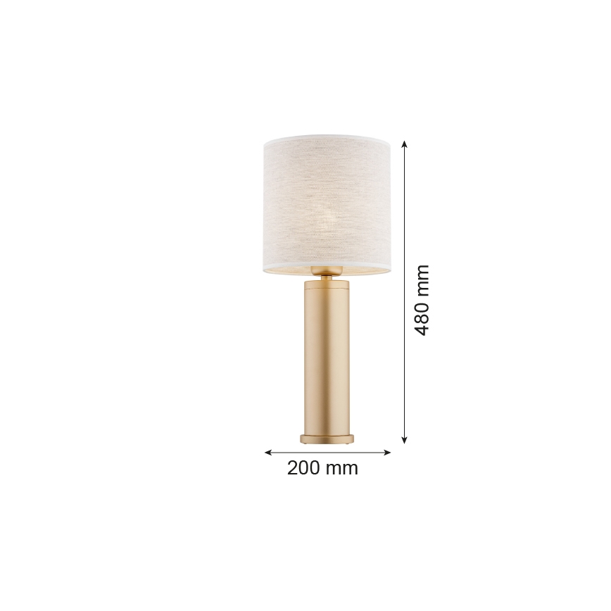 Argon 8315 - Stolna lampa RIVA 1xE27/15W/230V 48 cm zlatna