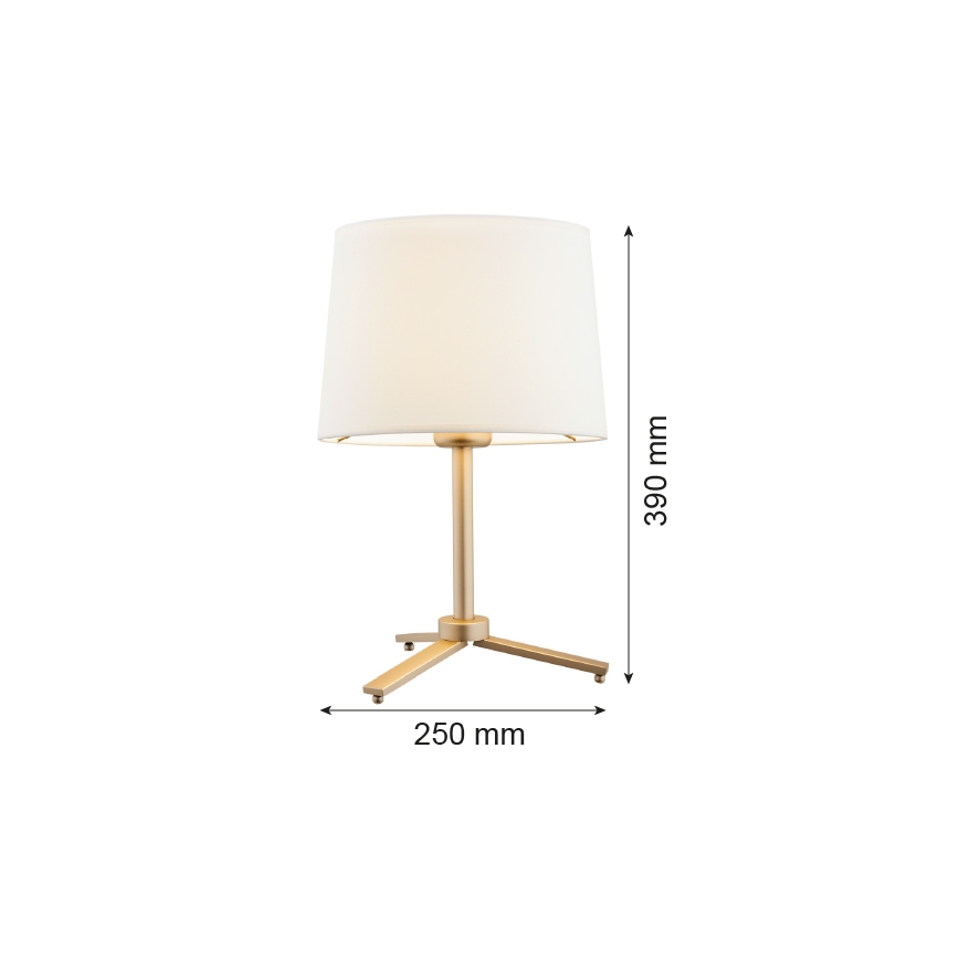 Argon 8318 - Stolna lampa CAVALINO 1xE27/15W/230V 39 cm krem/zlatna