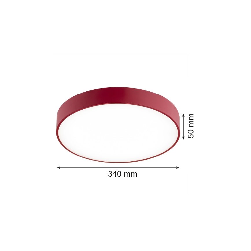 Argon 8334 - LED Stropna svjetiljka TIAMO LED/22W/230V 4000K crvena