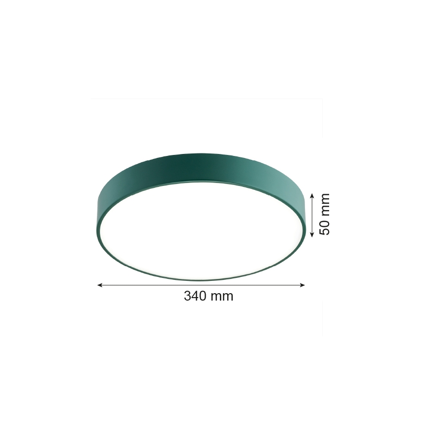 Argon 8335 - LED Stropna svjetiljka TIAMO LED/22W/230V 4000K zelena