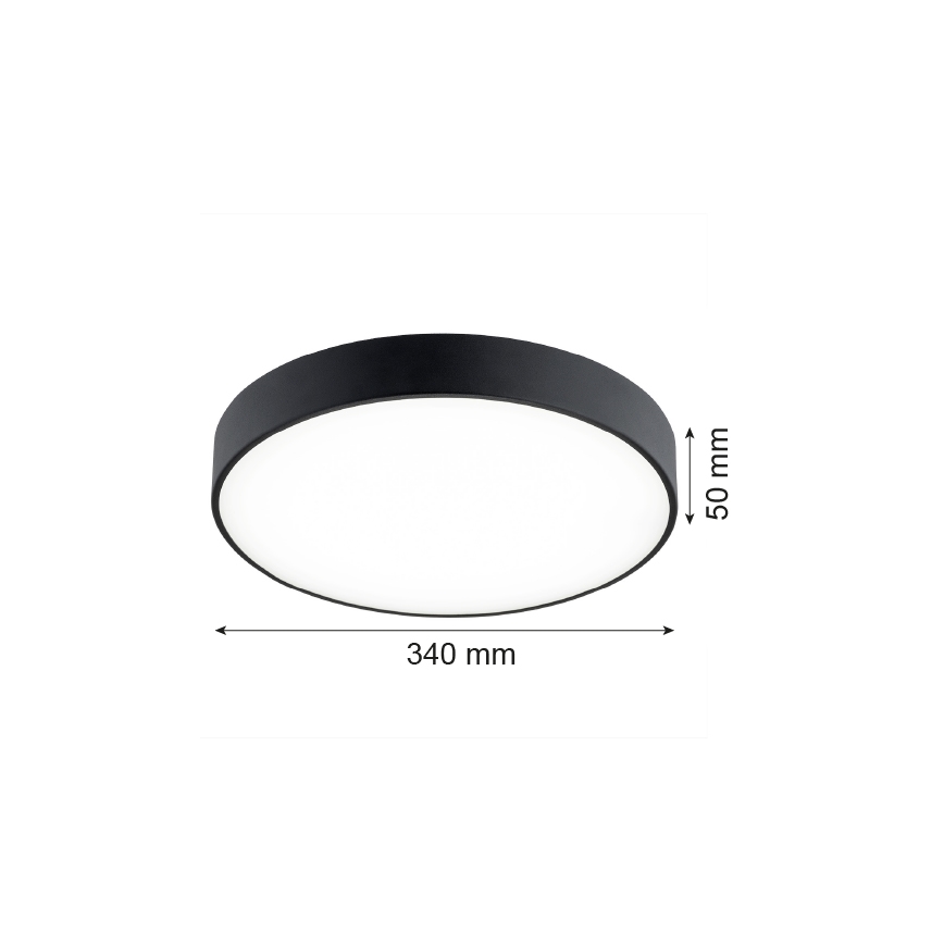 Argon 8348 - LED Stropna svjetiljka TIAMO LED/22W/230V 4000K crna