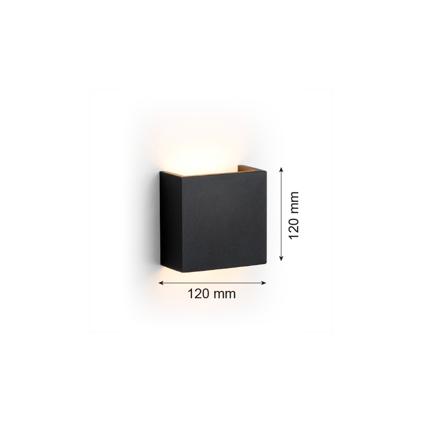 Argon 8359 - LED Zidna svjetiljka GENT LED/3,6W/230V 3000K crna