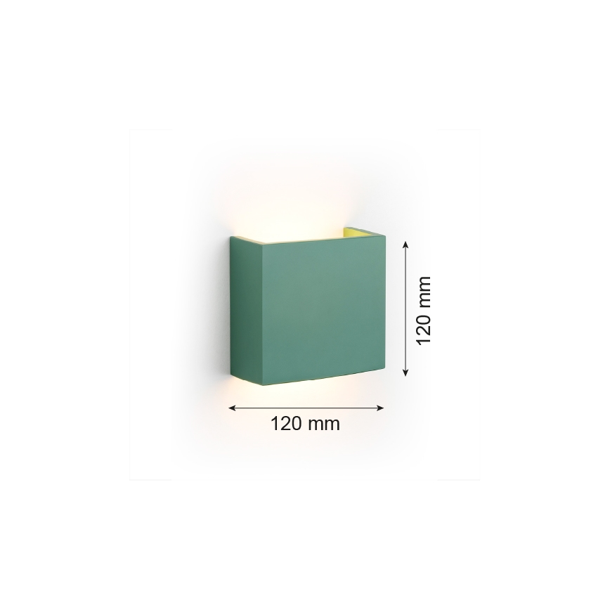 Argon 8362 - LED Zidna svjetiljka GENT LED/3,6W/230V 3000K zelena