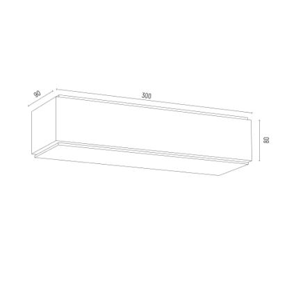 Argon 8366 - Zidna svjetiljka CARLSON 1xE27/15W/230V 30 cm crna