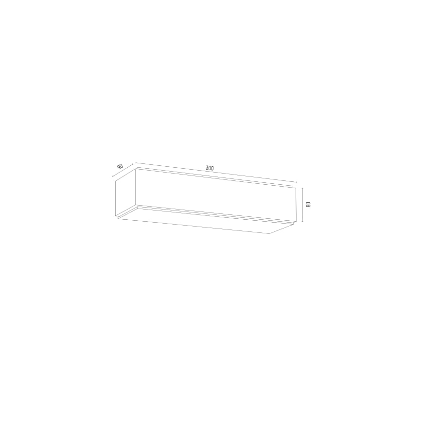 Argon 8366 - Zidna svjetiljka CARLSON 1xE27/15W/230V 30 cm crna