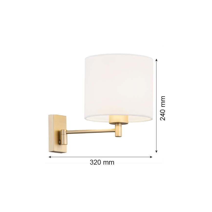 Argon 8370 - Zidna lampa DOLCE 1xE27/15W/230V