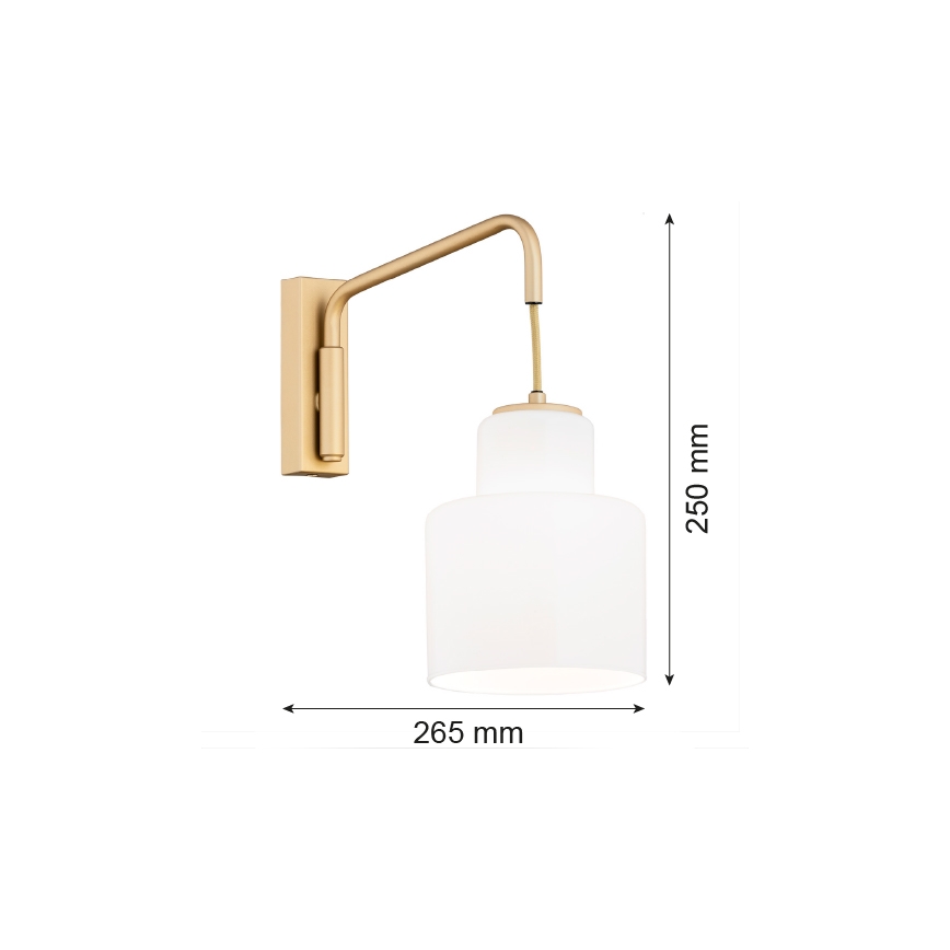 Argon 8371 - Zidna svjetiljka DIUNA 1xE27/15W/230V zlatna