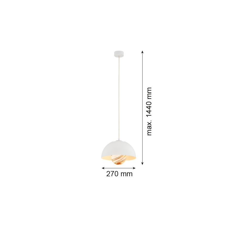 Argon 8443 - Luster na sajli PIAVA 1xE14/7W/230V alabaster bijela