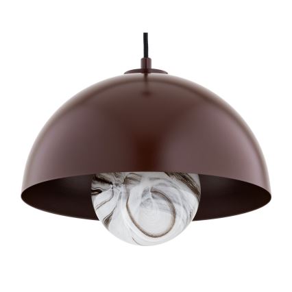 Argon 8444 - Luster na sajli PIAVA 1xE14/7W/230V alabaster smeđa