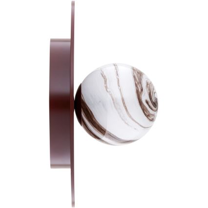 Argon 8446 - Zidna svjetiljka PIAVA 1xE14/7W/230V alabaster smeđa