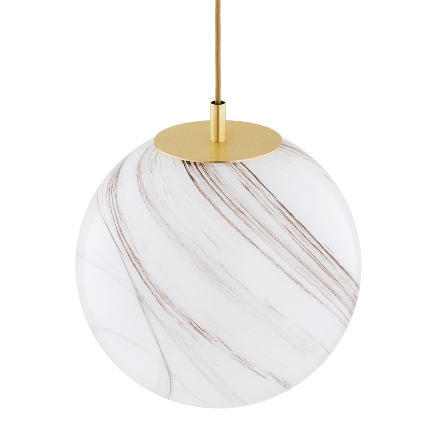 Argon 8448 - Luster na sajli ALMIROS 1xE27/15W/230V pr. 30 cm alabaster zlatna
