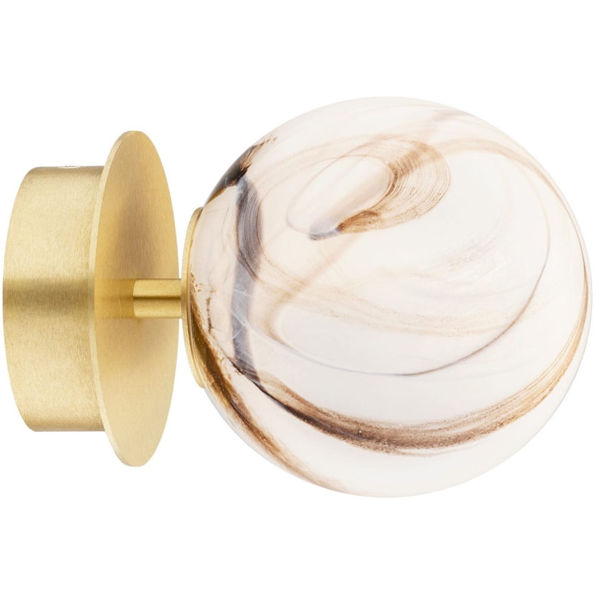 Argon 8453 - Zidna svjetiljka FABIO 1xE14/7W/230V alabaster zlatna