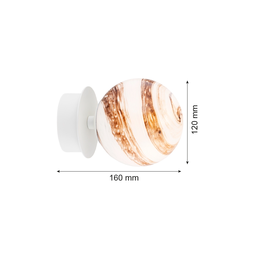 Argon 8454 - Zidna svjetiljka FABIO 1xE14/7W/230V alabaster bijela