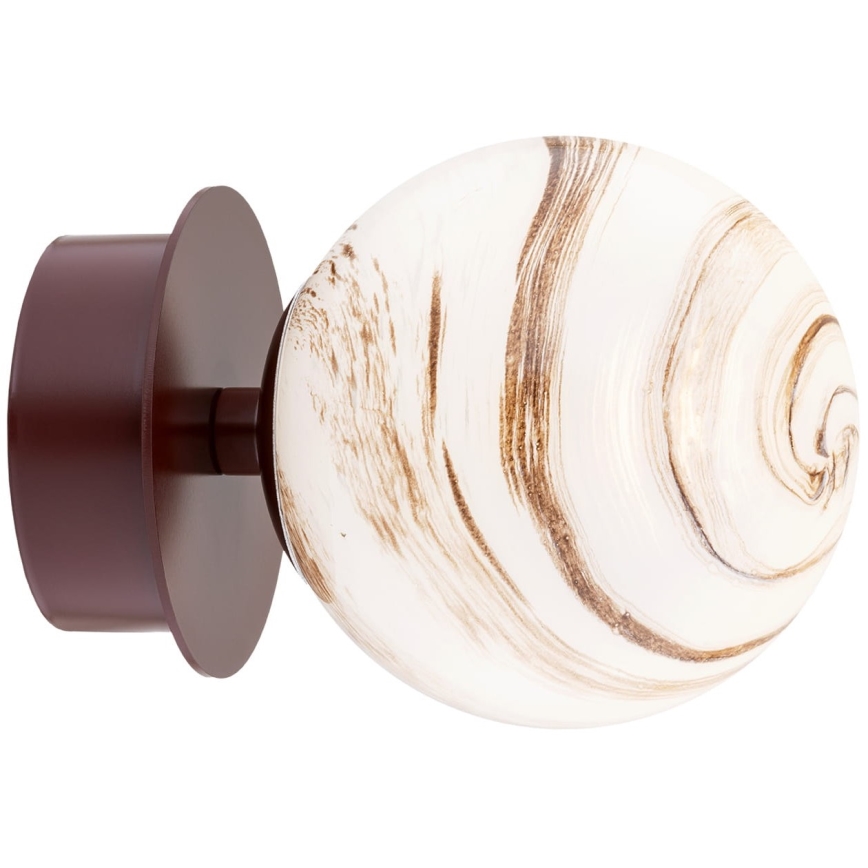 Argon 8455 - Zidna svjetiljka FABIO 1xE14/7W/230V alabaster smeđa