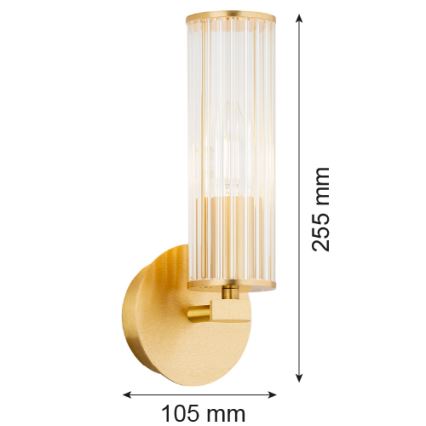 Argon 8497 - Zidna svjetiljka HAMPTON 1xE14/7W/230V zlatna