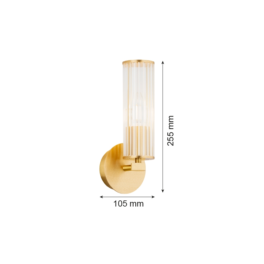 Argon 8497 - Zidna svjetiljka HAMPTON 1xE14/7W/230V zlatna