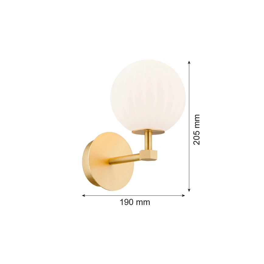 Argon 8502 - Zidna lampa PALOMA 1xE14/7W/230V zlatna/bijela