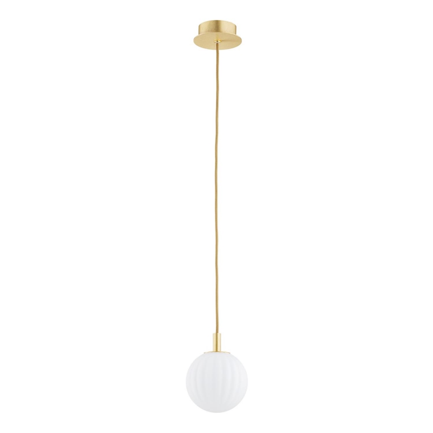 Argon 8506 - Luster na sajli PALOMA 1xE14/7W/230V pr. 12 cm zlatna/bijela