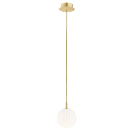 Argon 8506 - Luster na sajli PALOMA 1xE14/7W/230V pr. 12 cm zlatna/bijela