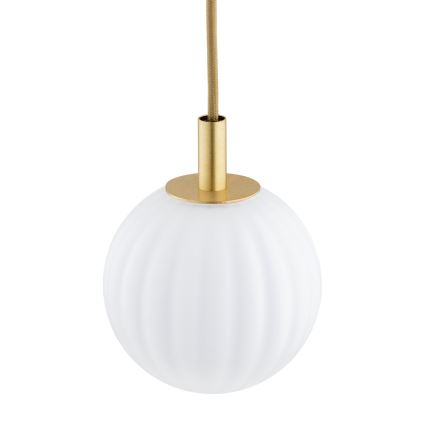 Argon 8506 - Luster na sajli PALOMA 1xE14/7W/230V pr. 12 cm zlatna/bijela