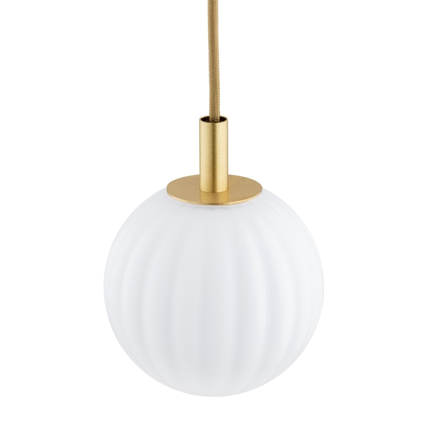 Argon 8506 - Luster na sajli PALOMA 1xE14/7W/230V pr. 12 cm zlatna/bijela