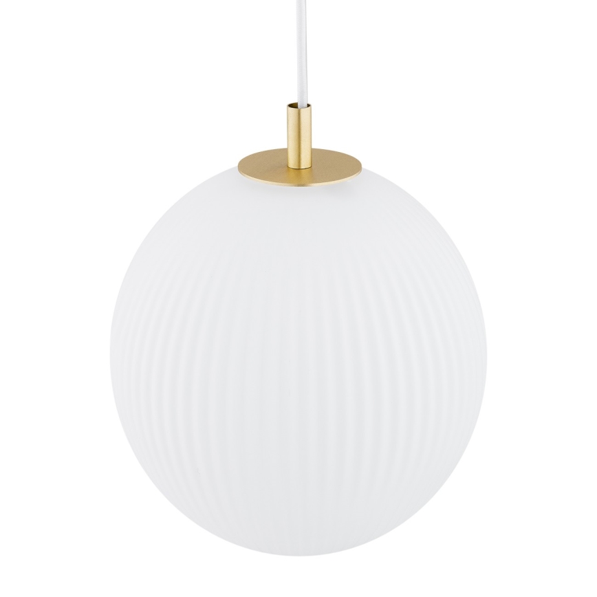 Argon 8507 - Luster na sajli PALOMA 1xE27/15W/230V pr. 25 cm zlatna/bijela