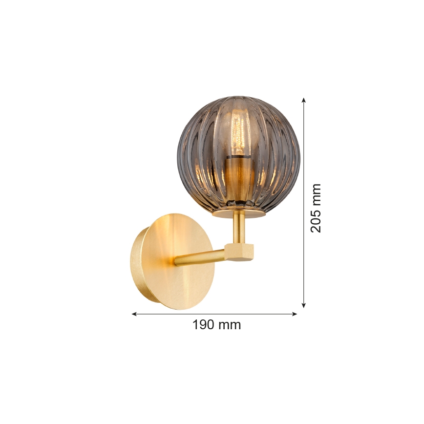 Argon 8508 - Zidna lampa PALOMA 1xE14/7W/230V zlatna/crna