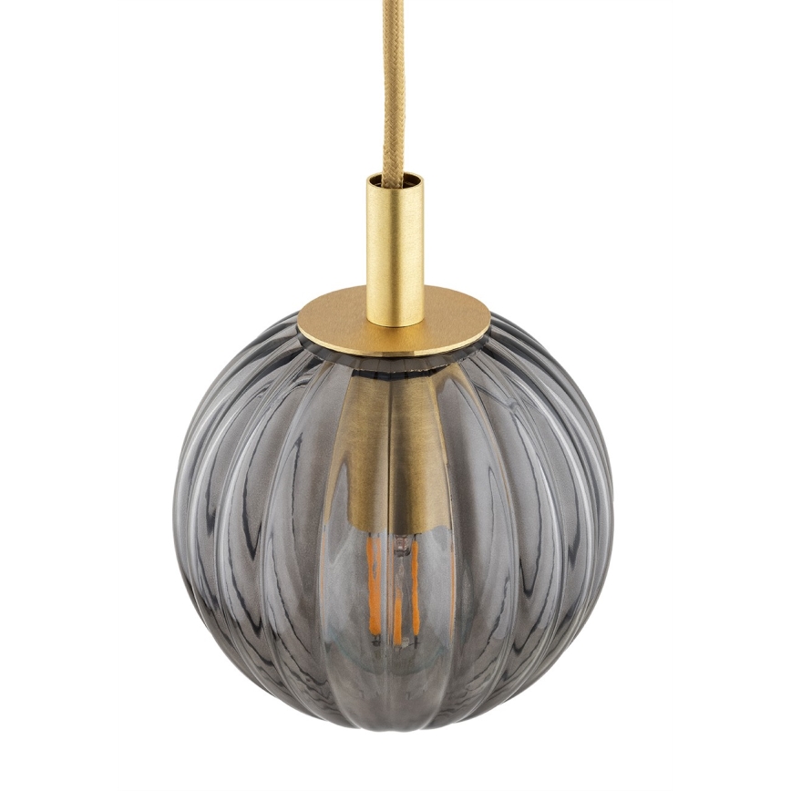 Argon 8512 - Luster na sajli PALOMA 1xE14/7W/230V pr. 12 cm zlatna/crna