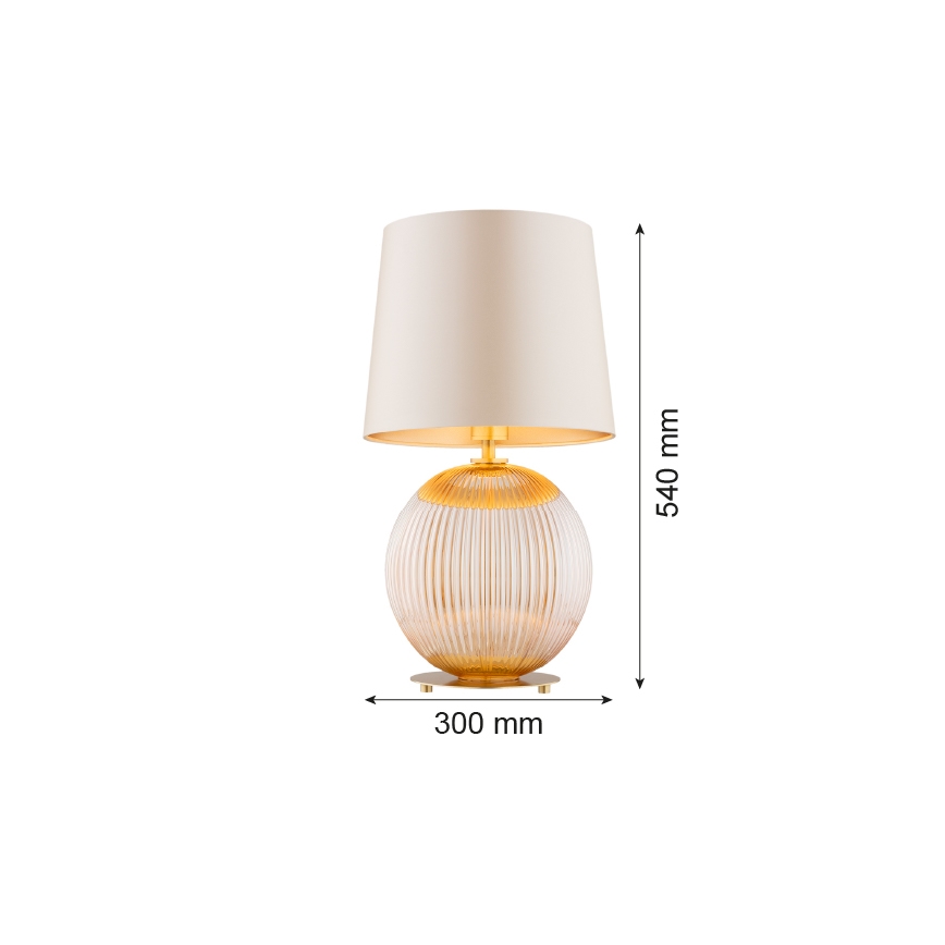 Argon 8535 - Stolna lampa HAMILTON 1xE27/15W/230V 54 cm krem/bež