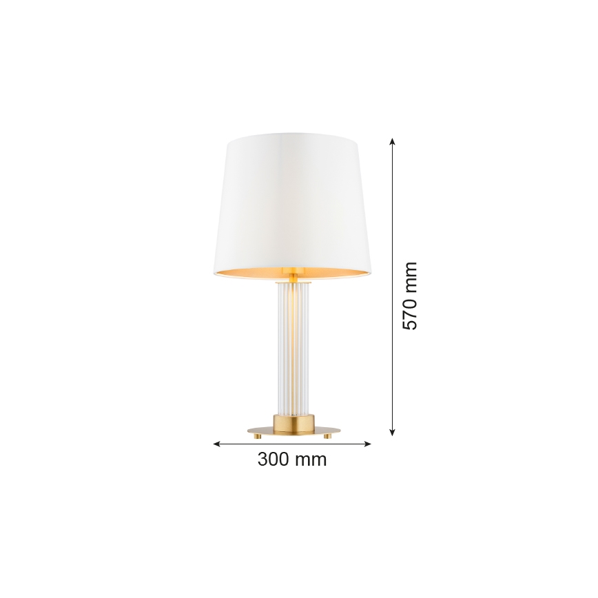 Argon 8540 - Stolna lampa HAMPTON 1xE27/15W/230V 57 cm bijela