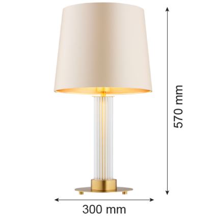 Argon 8541 - Stolna lampa HAMPTON 1xE27/15W/230V 57 cm bež