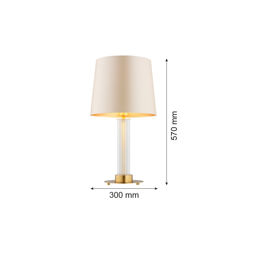 Argon 8541 - Stolna lampa HAMPTON 1xE27/15W/230V 57 cm bež