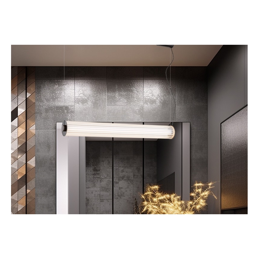 Argon 8625 - LED Luster na sajli HAMPTON LED/90W/230V 3000K 120 cm crna