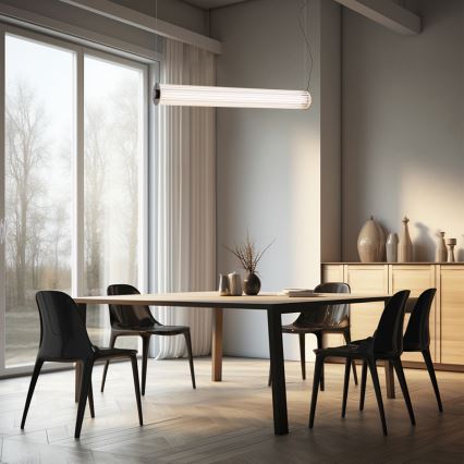 Argon 8628 - LED Luster na sajli HAMPTON LED/60W/230V 3000K 80 cm crna