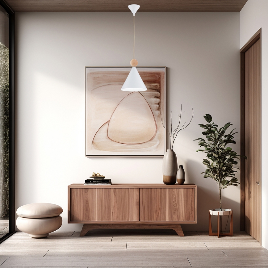 Argon 8629 - Luster na sajli KEGEL 1xE27/15W/230V bijela