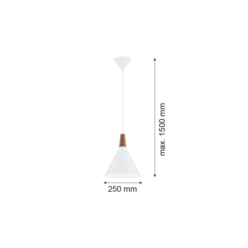 Argon 8630 - Luster na sajli KEGEL 1xE27/15W/230V bijela