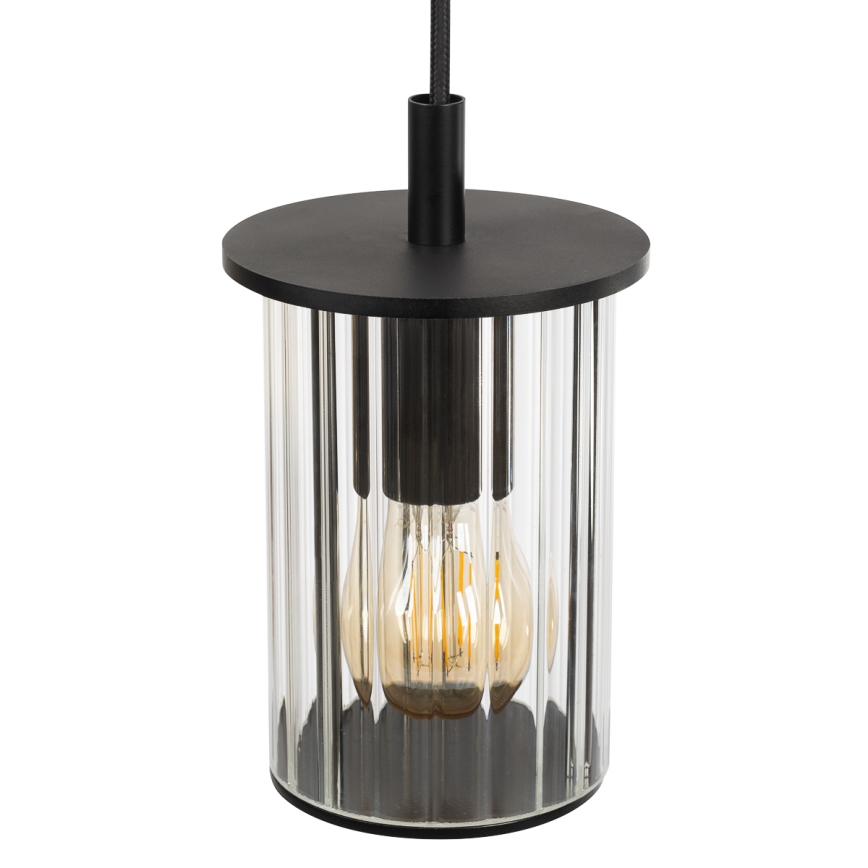 Argon 8751 - Vanjski luster na sajli NORFOLK 1xE27/15W/230V IP44 crna
