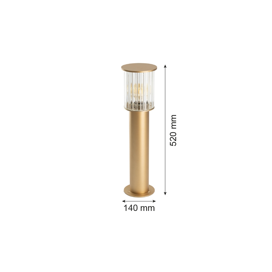 Argon 8753 - Vanjska lampa NORFOLK 1xE27/15W/230V IP44 52cm zlatna