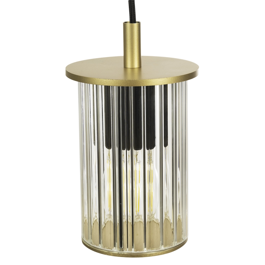 Argon 8755 - Vanjski luster na sajli NORFOLK 1xE27/15W/230V IP44 zlatna