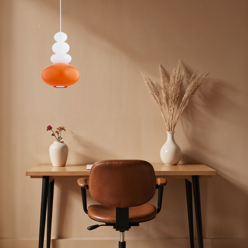 Argon 8822 - Luster na sajli DIEGO 1xGU10/5W/230V bijela/narančasta