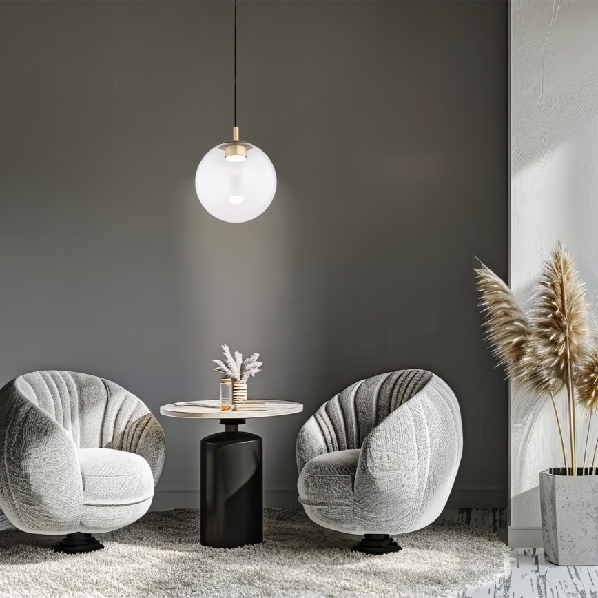 Argon 8828 - Luster na sajli SACRAMENTO 1xGX53/8W/230V prozirna/zlatna